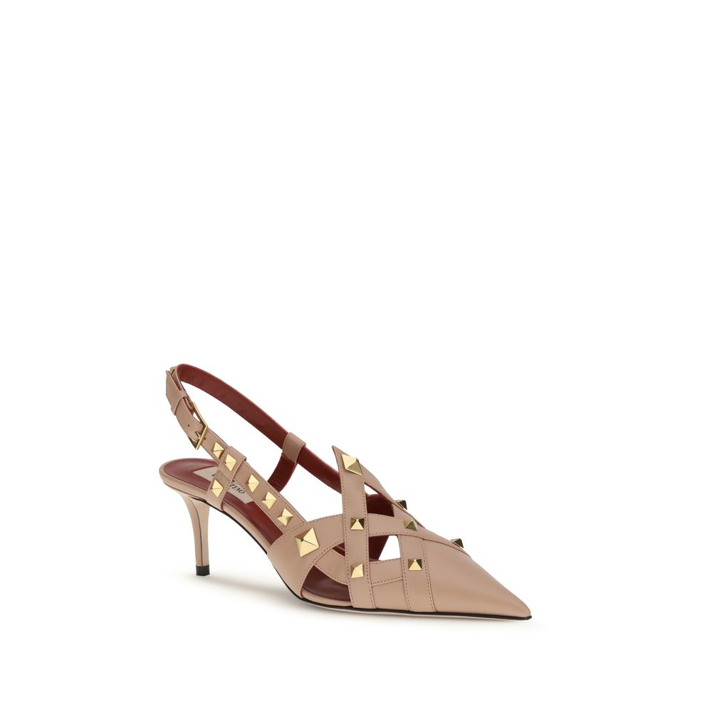 Valentino Garavani Multicolor Goatskin Mid Heel Pumps