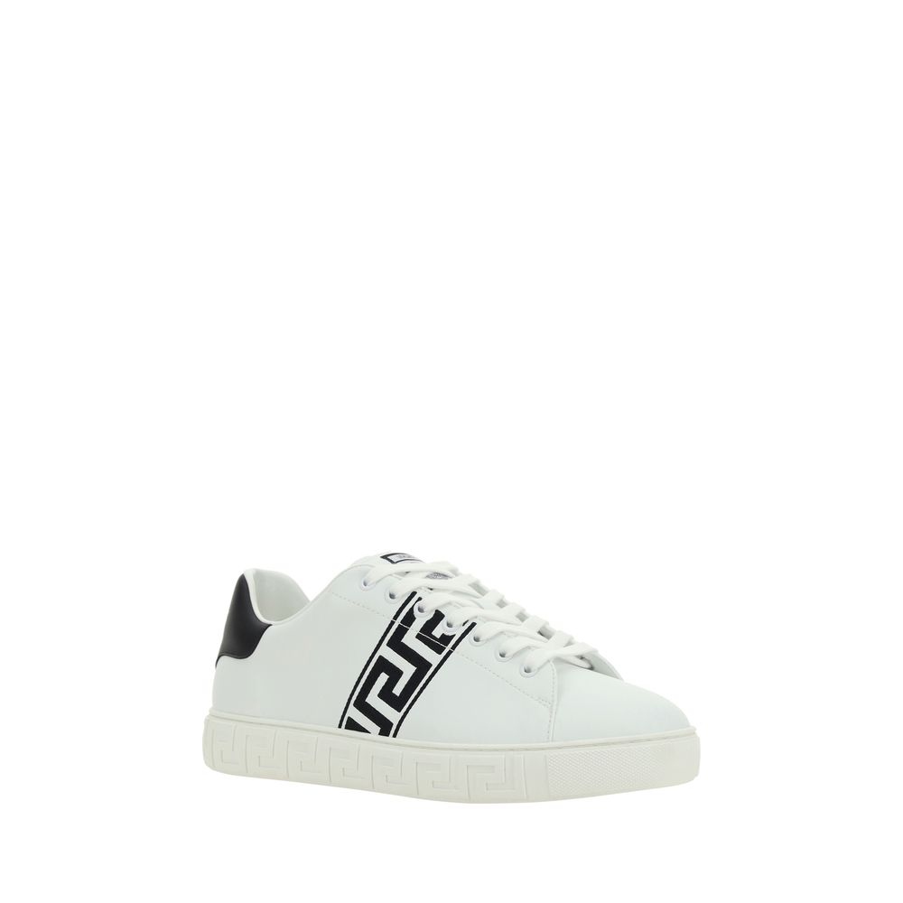 Versace White Rubber Low Top Sneakers - Luxe Marca