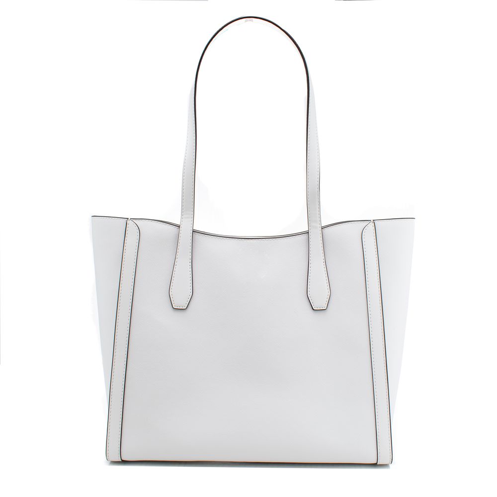 Michael Kors White Canvas Tote Bag