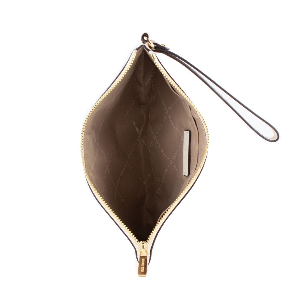 Michael Kors Beige Leather Clutch Bag