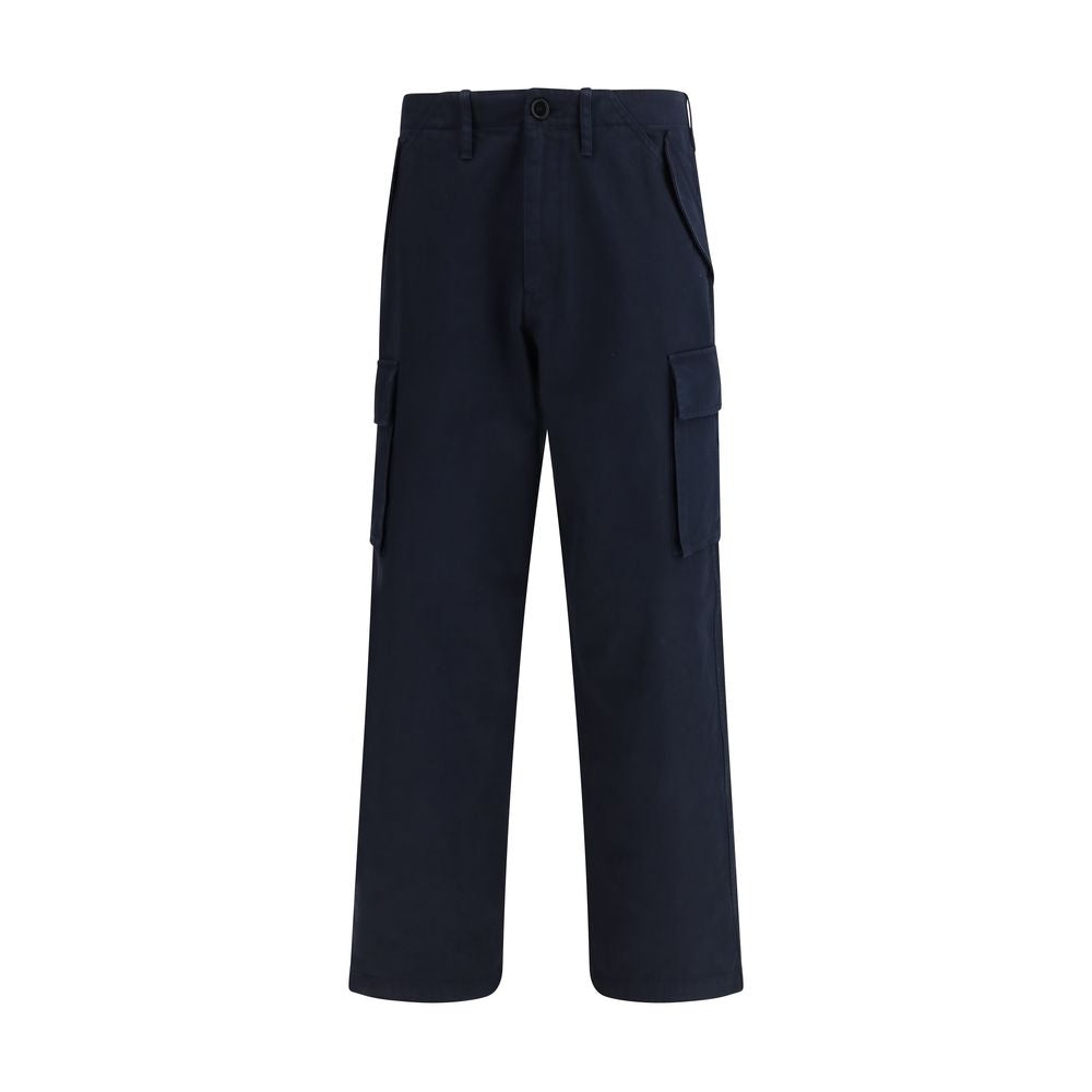 Burberry Blue Cotton Cargo Pants