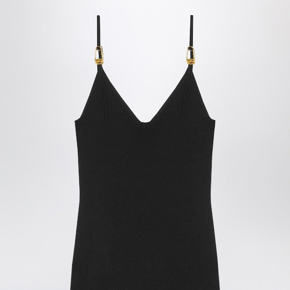 Versace Versace Black knitted midi dress