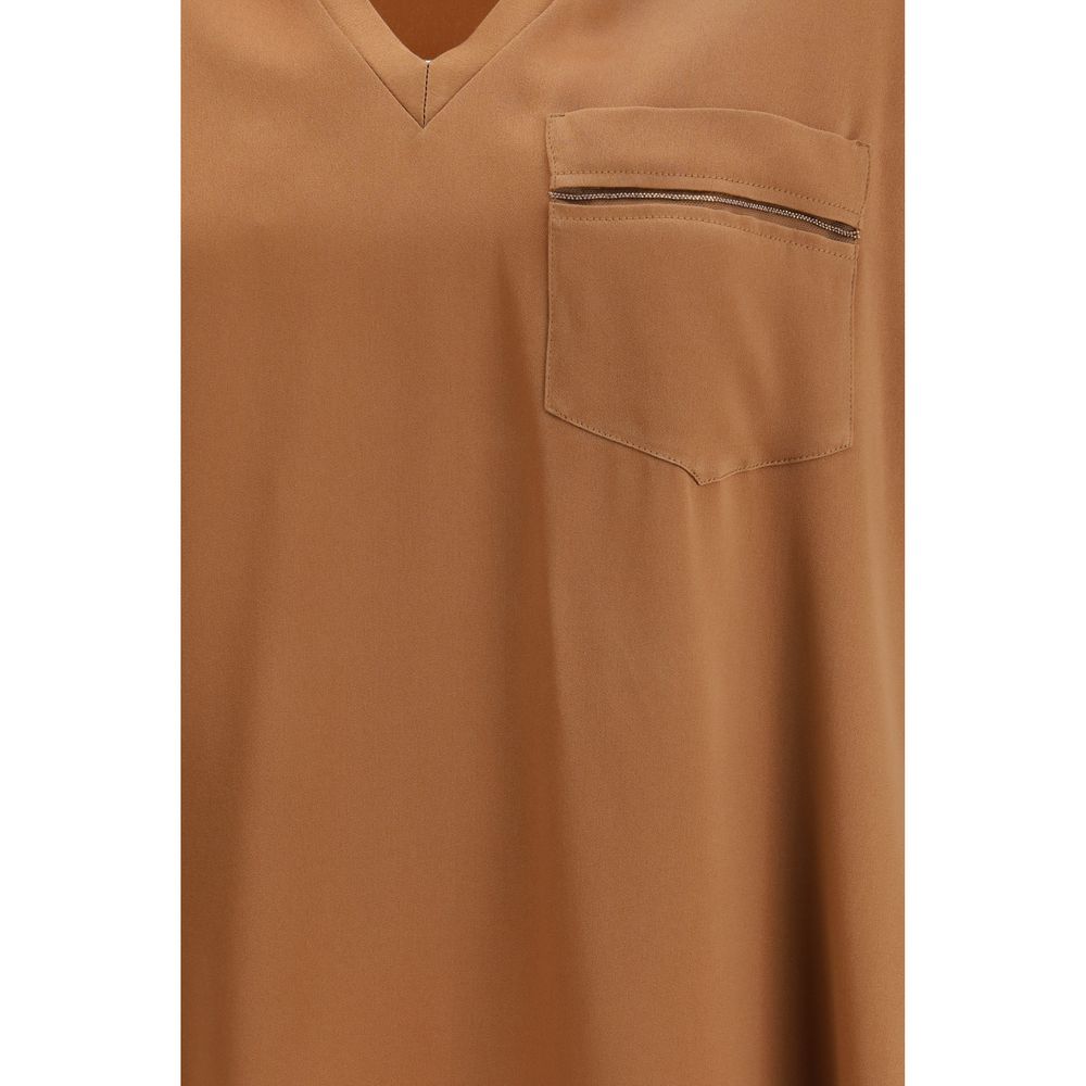 Fabiana Filippi Beige Viscose Top