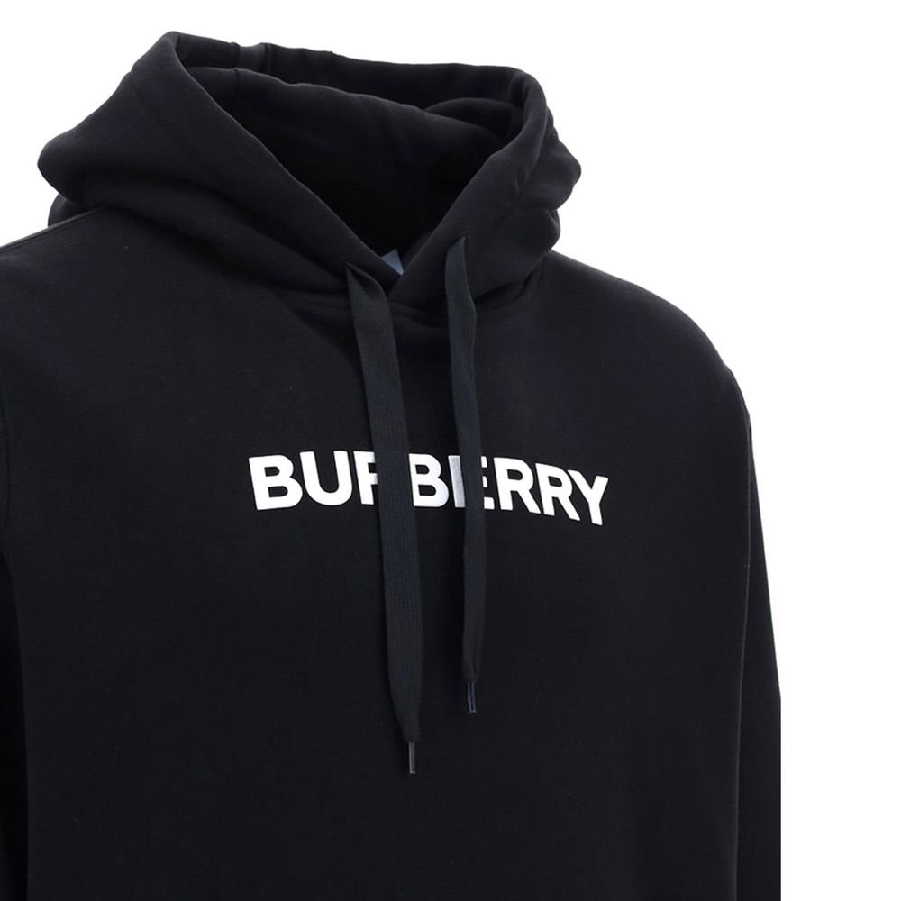 Burberry Black Cotton Sweatshirt - Luxe Marca