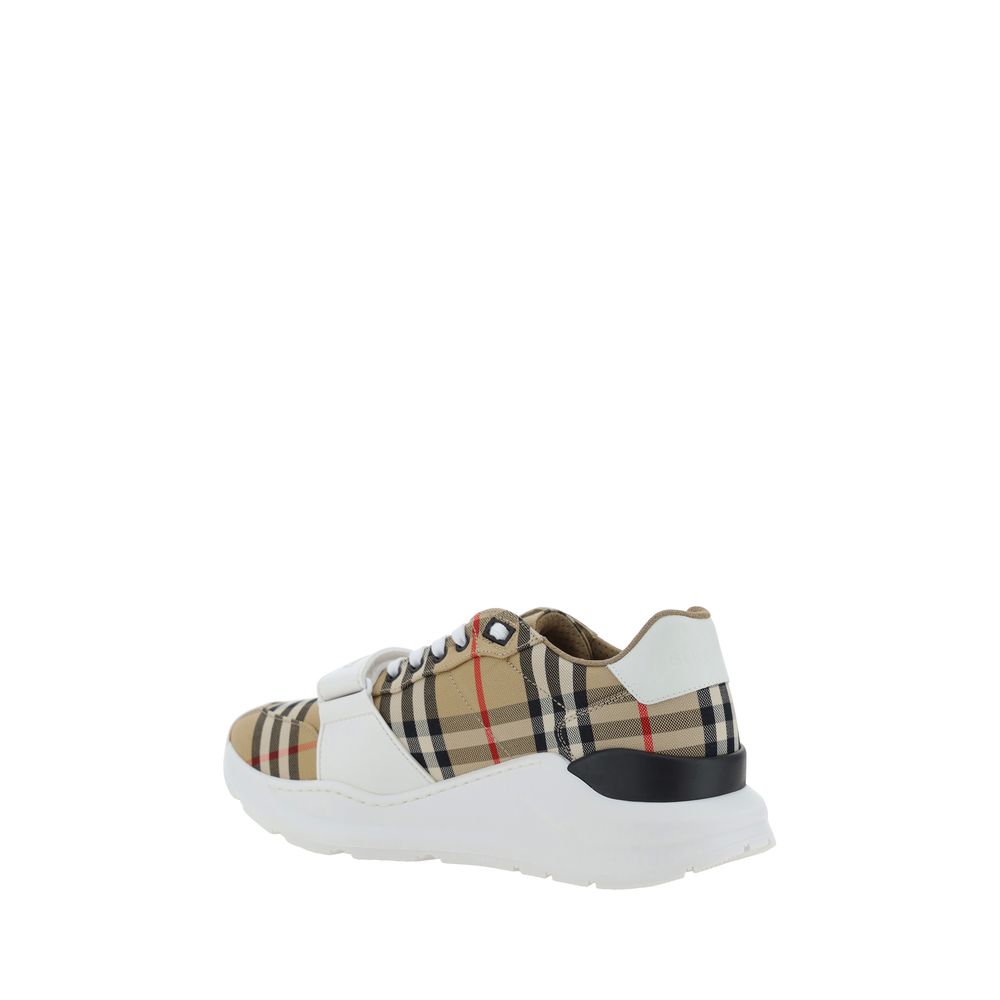 Burberry Beige Rubber Athletic Sneakers