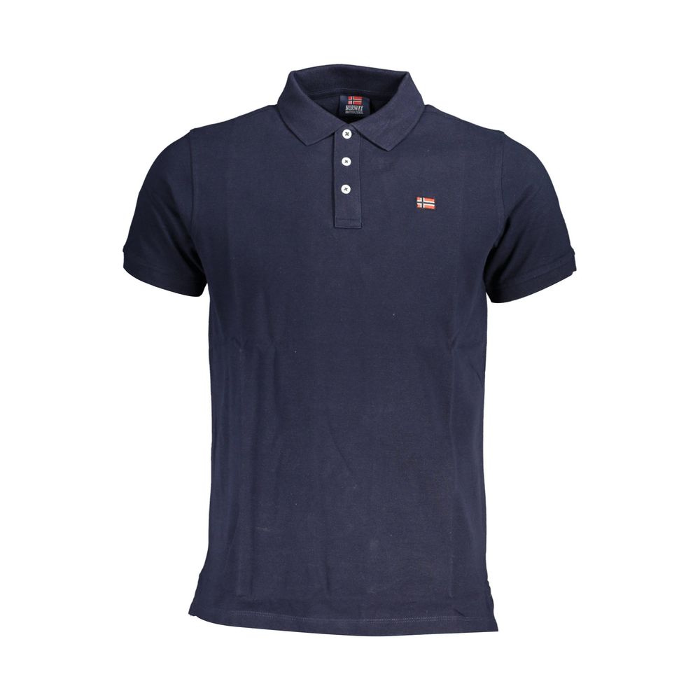 Norway 1963 Blu Cotton Men Polo