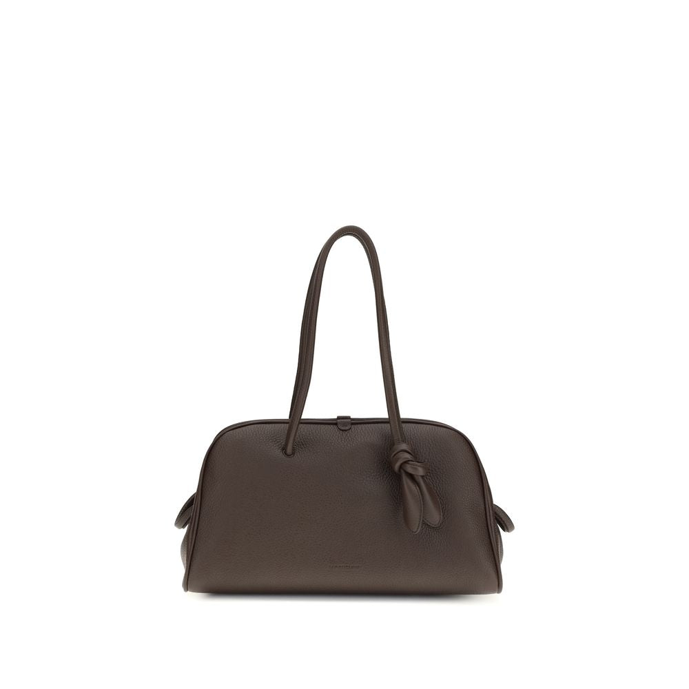 Jacquemus Brown Calf Leather Bos Taurus Shoulder Bag