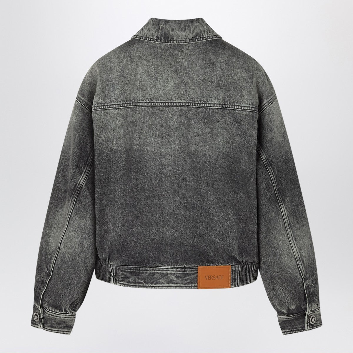 Versace Versace Grey denim blouson jacket