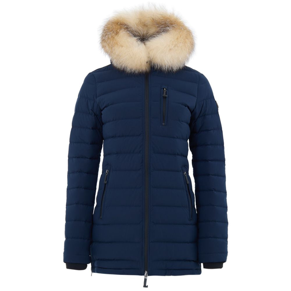 Moose Knuckles Blue Cotton Coat