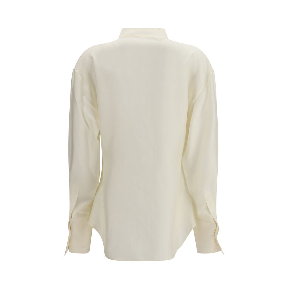 Rohe Cream Silk Dress Shirt