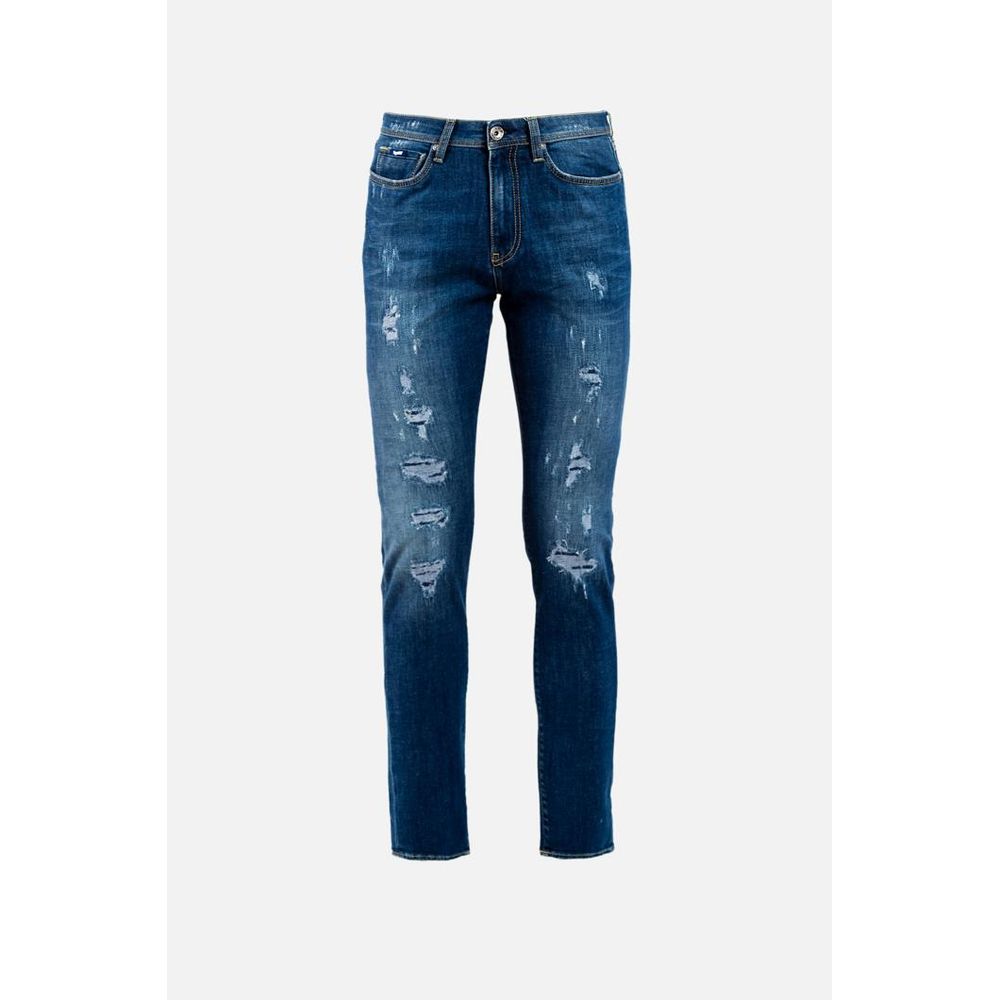Gas Blue Cotton Jeans Denim