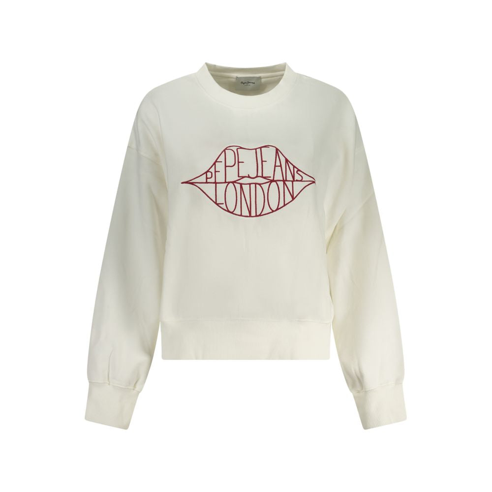 Pepe Jeans Bianco Cotton Womens Sweatshirt