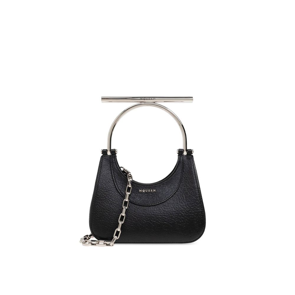 Alexander McQueen Black Lamb Leather Handbag