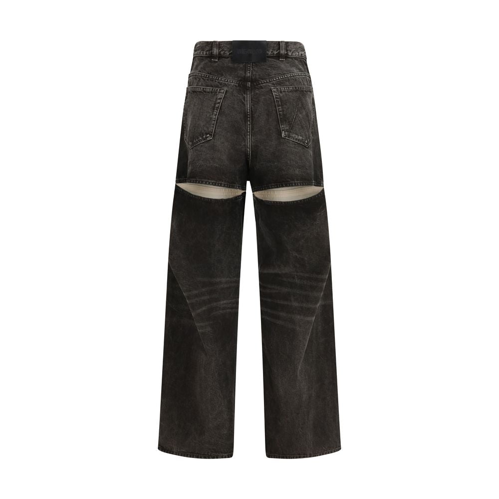 The Attico Black Cotton Jeans Denim