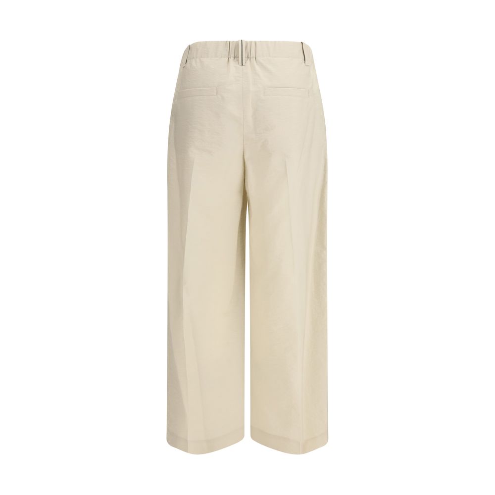 Brunello Cucinelli Beige Cotton Casual Pants