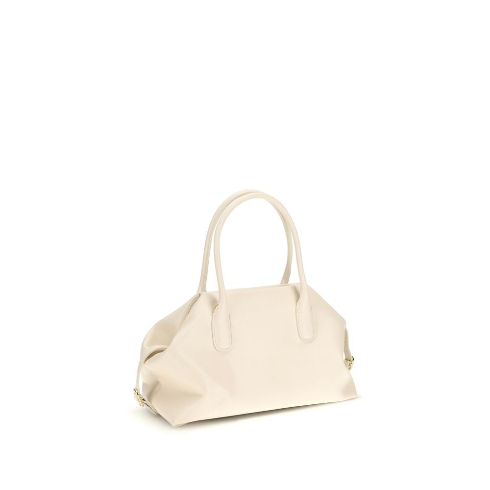 THEMOIRè Cream Other Fibres Shoulder Bag