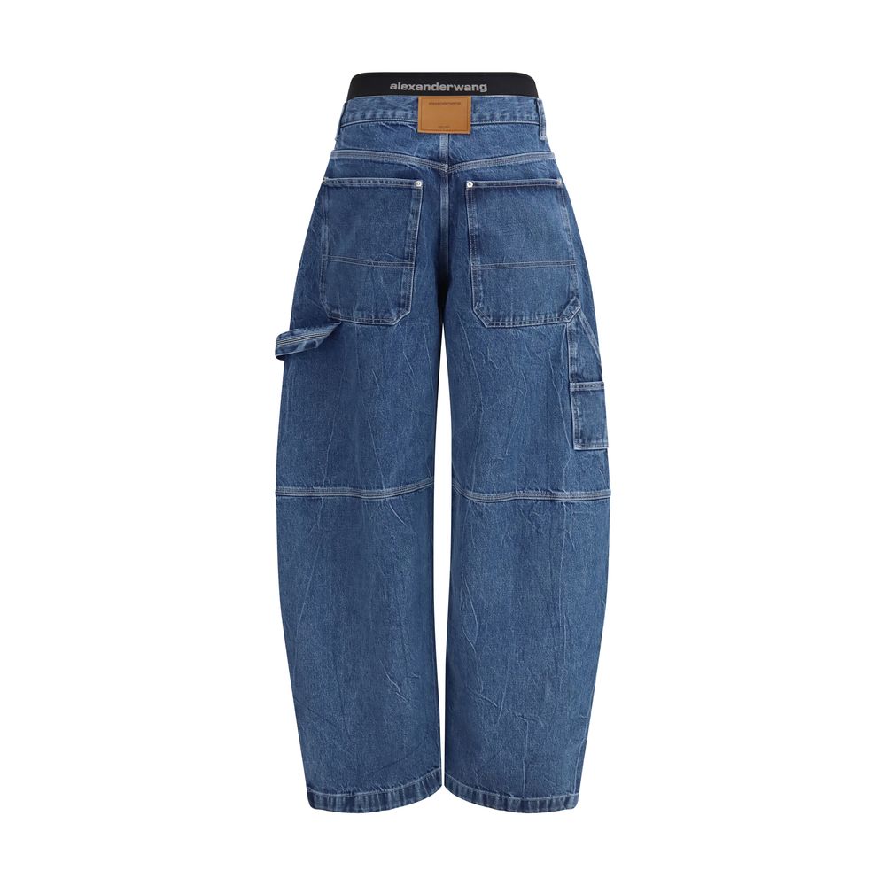 Alexander Wang Blue Cotton High-Waisted Jean