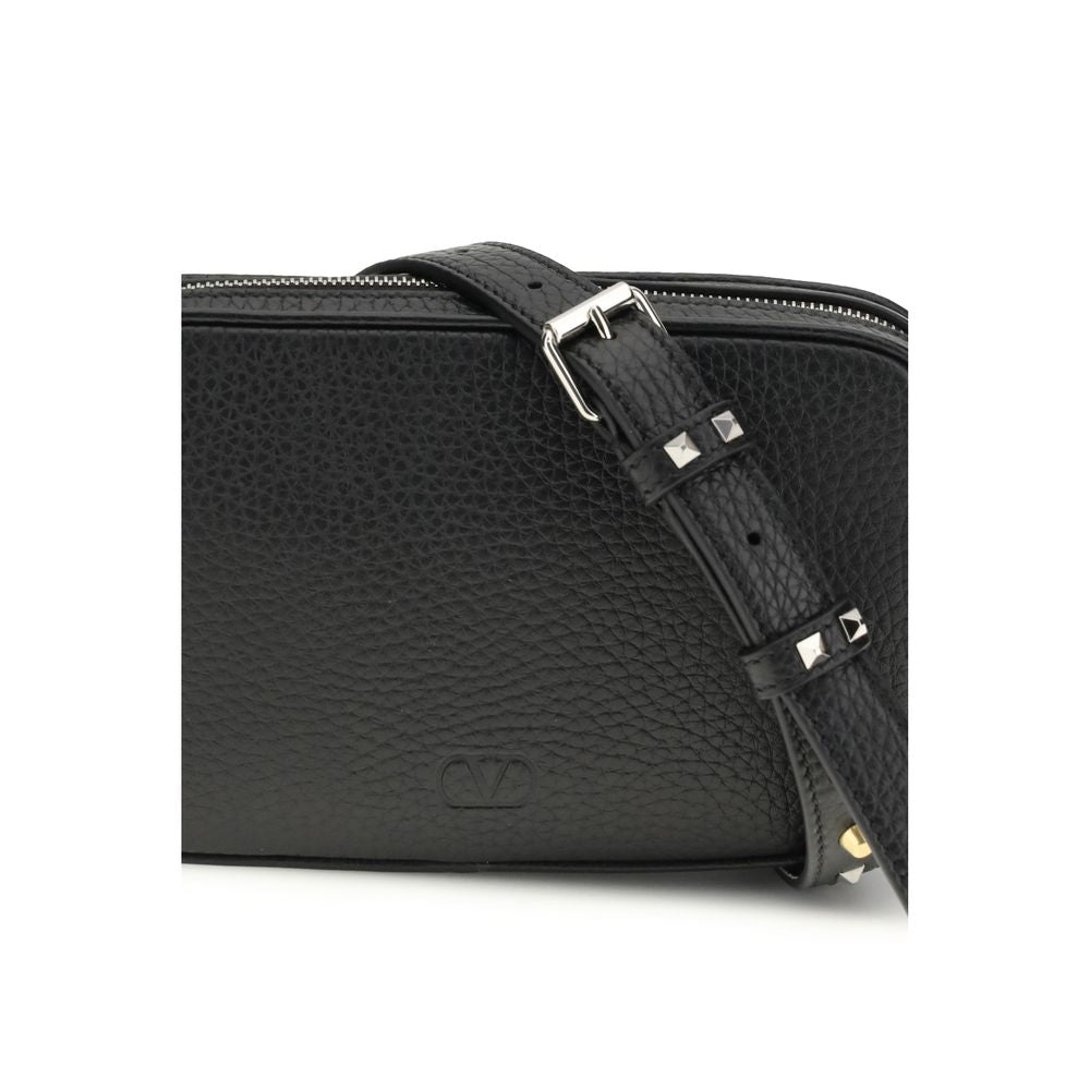 Valentino Garavani Black Calf Leather Bos Taurus Accessories