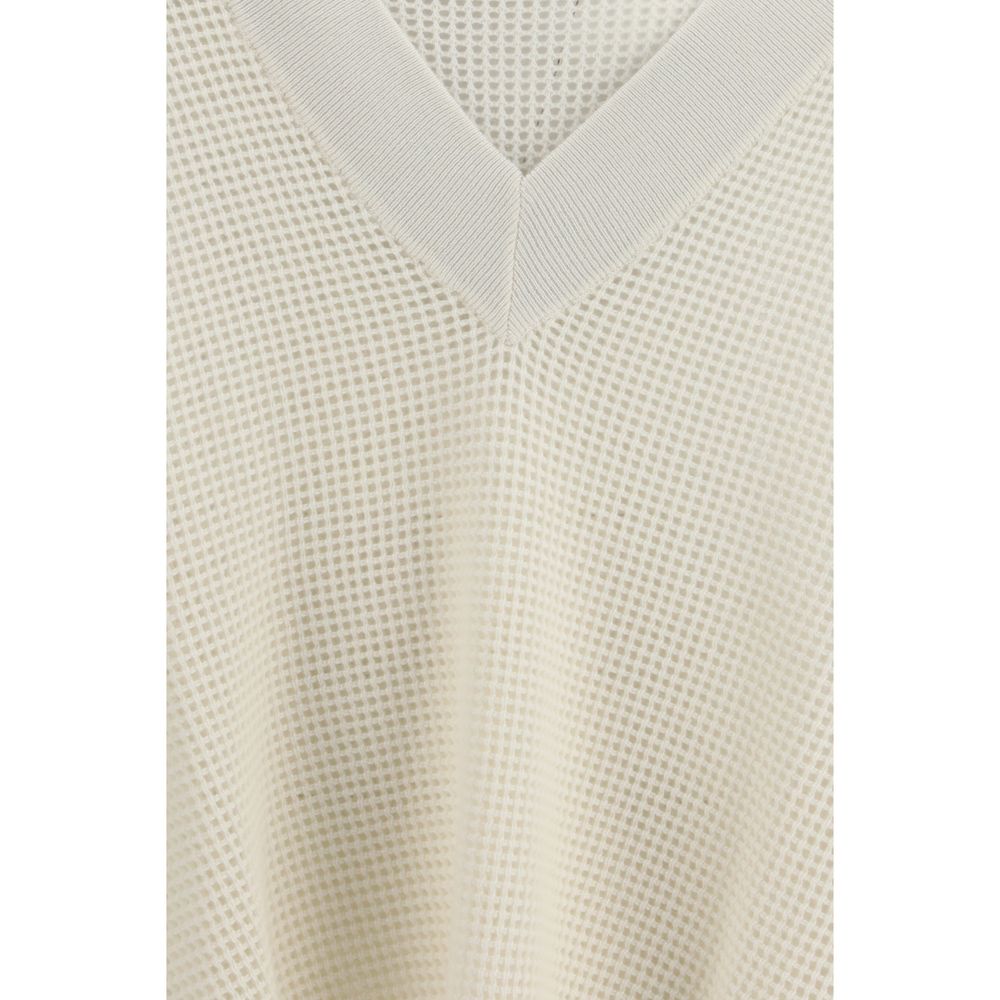 Brunello Cucinelli Cream Cashmere Cashmere Sweater