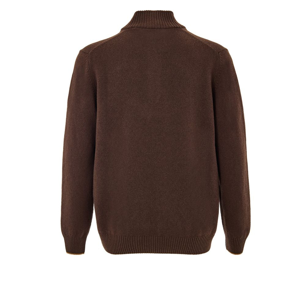 Gran Sasso Brown Wool Turtleneck
