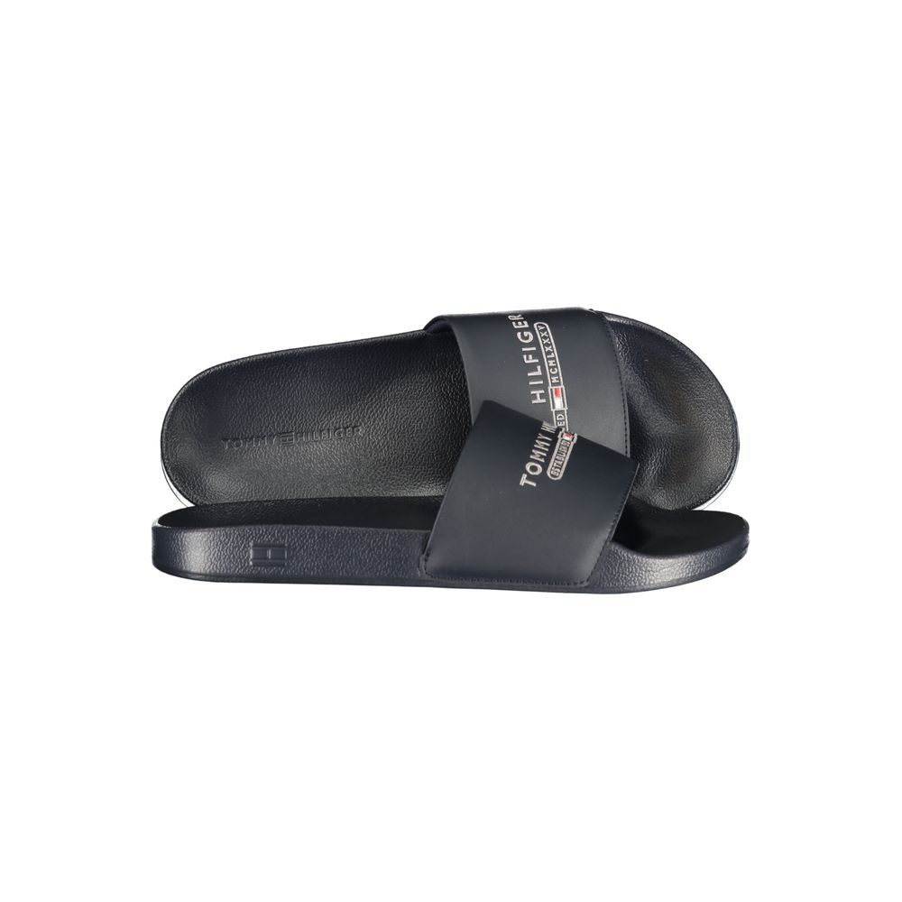 Tommy Hilfiger Blue Polyurethane Men Slipper