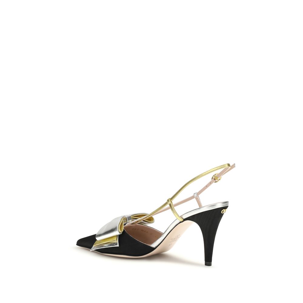 Valentino Garavani Multicolor Calf Leather Bos Taurus High Heel Pumps