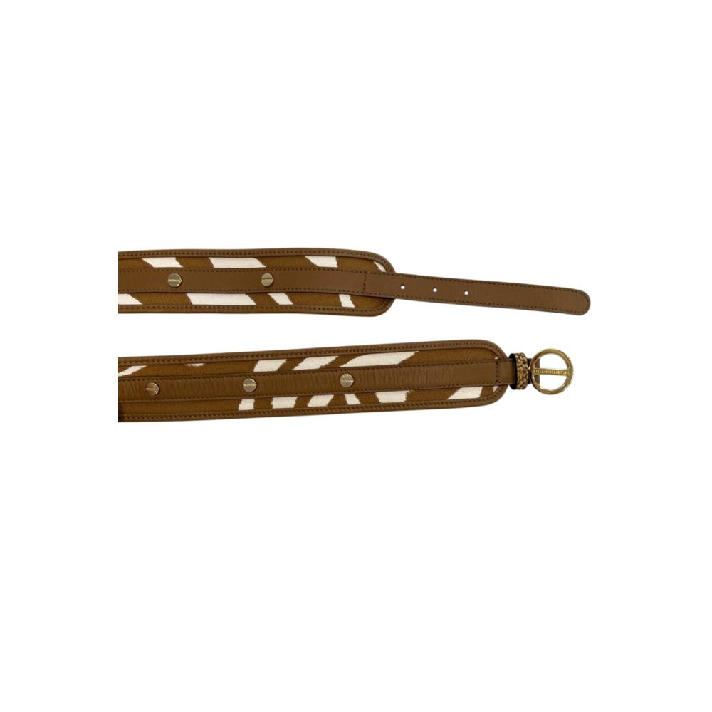 Borbonese Brown Genuine Leather Women Belt