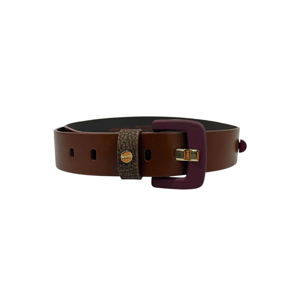 Borbonese Brown Genuine Leather Women Belt