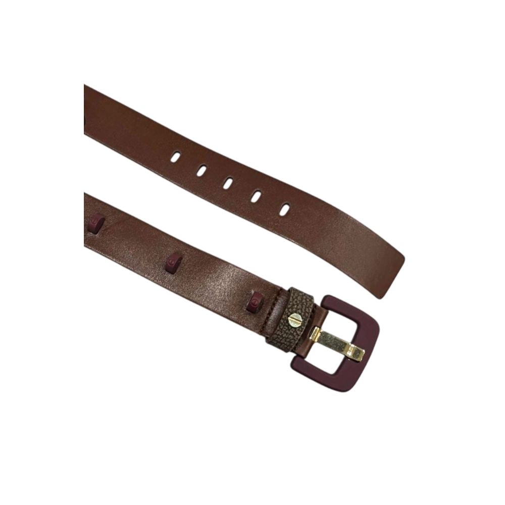 Borbonese Brown Genuine Leather Women Belt