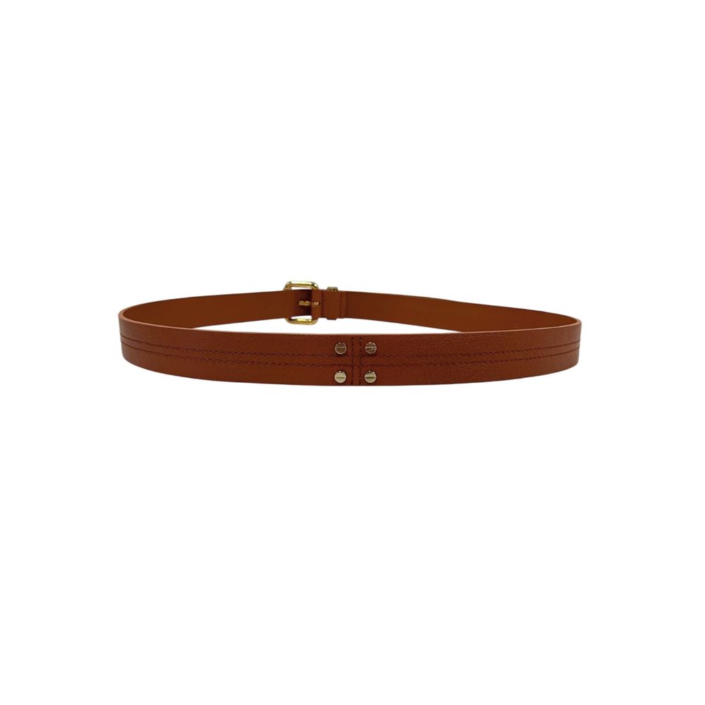 Borbonese Brown Genuine Leather Women Belt