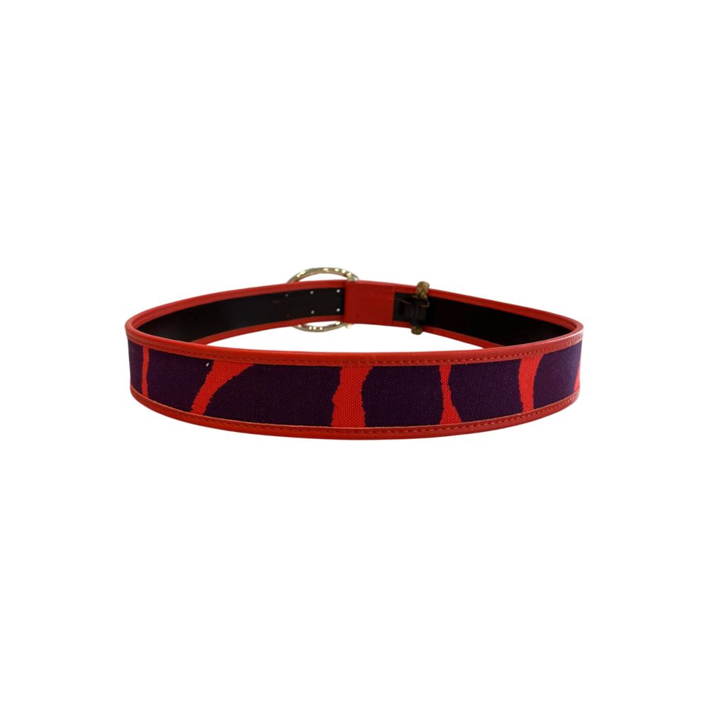 Borbonese Orange Leather Women Belt
