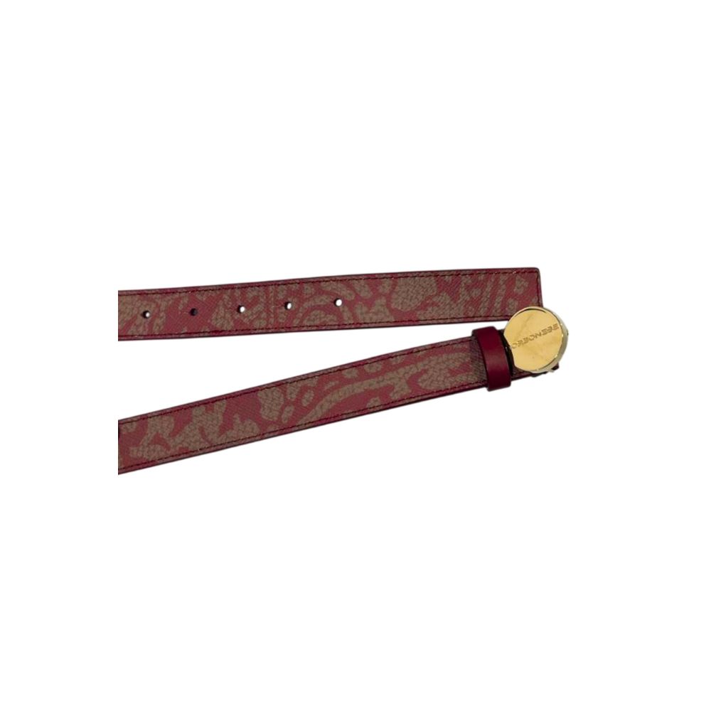 Borbonese Red Genuine Leather Women Belt