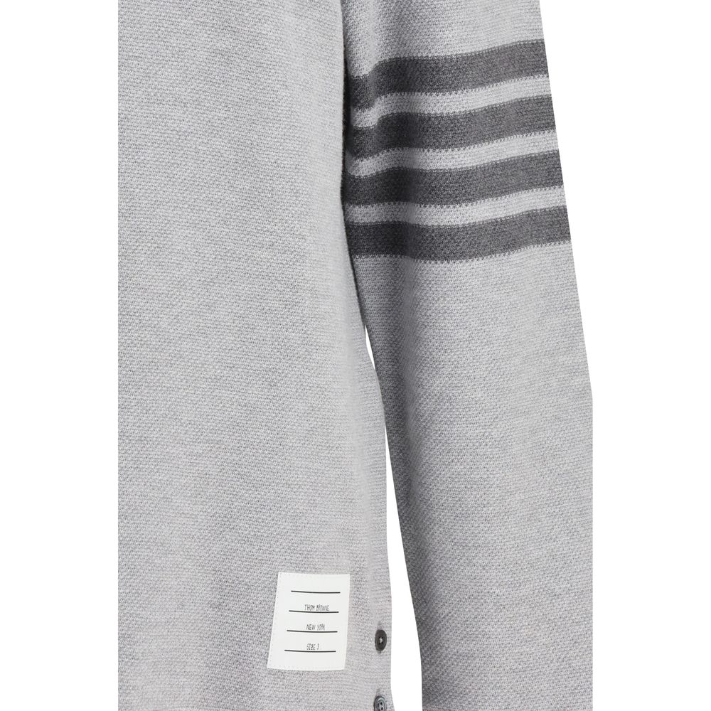 قميص بولو قطني رمادي من توم براون