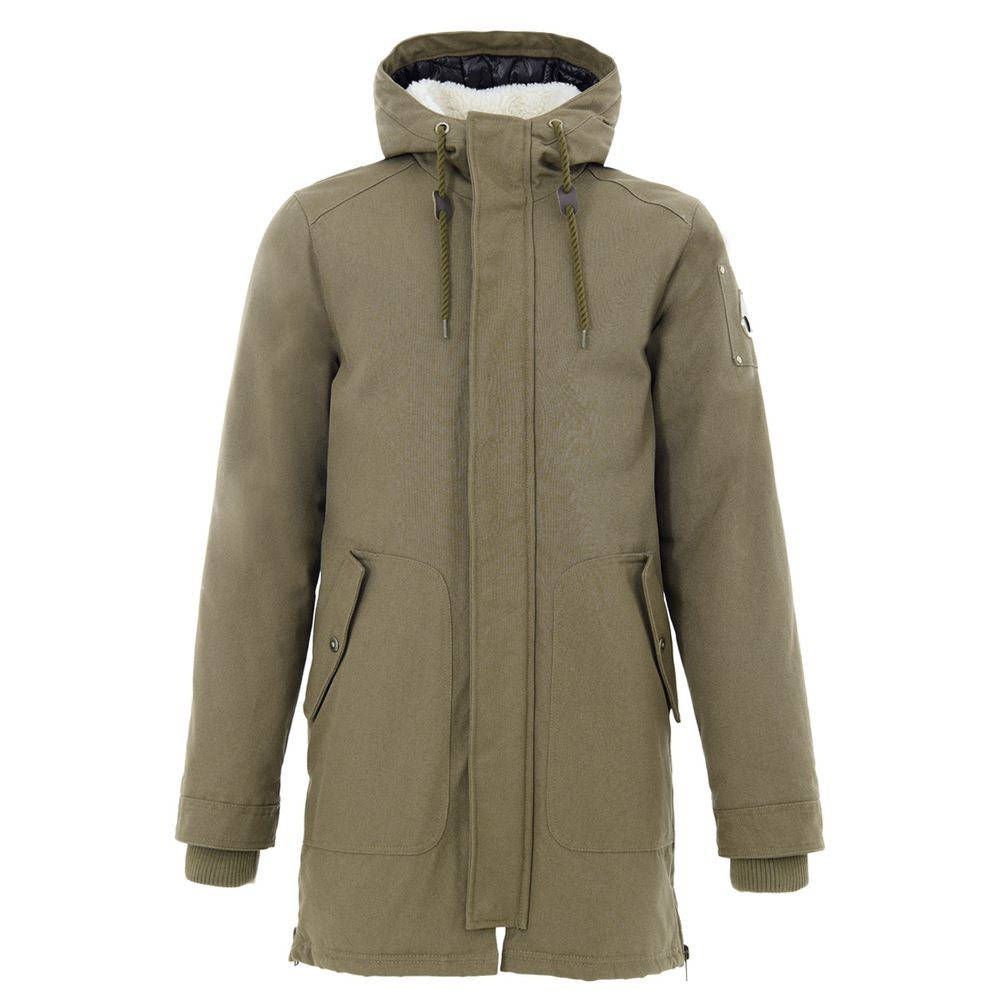 Moose Knuckles Green Cotton Parka
