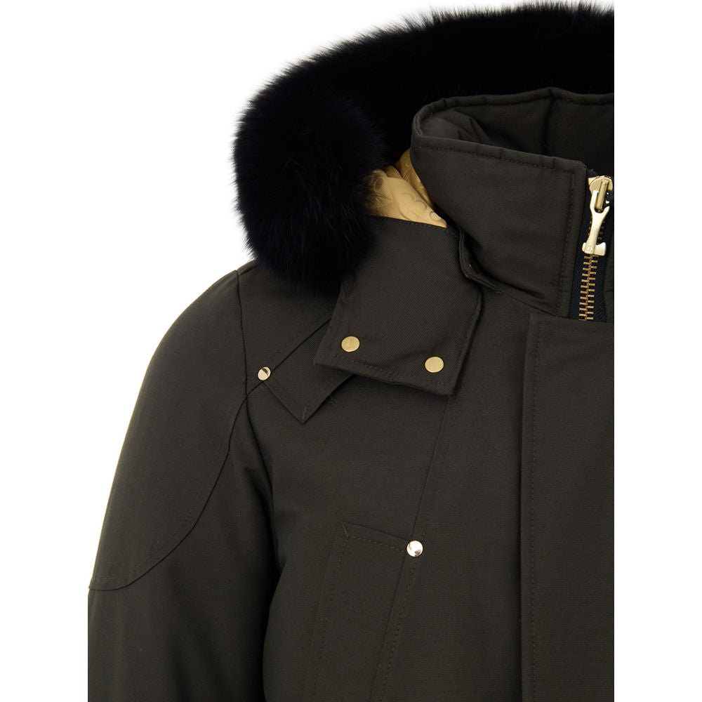 Moose Knuckles Green Cotton Parka