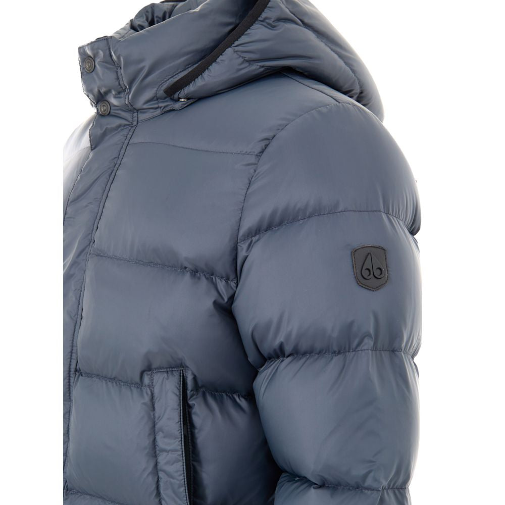 Moose Knuckles Gray Nylon Coat
