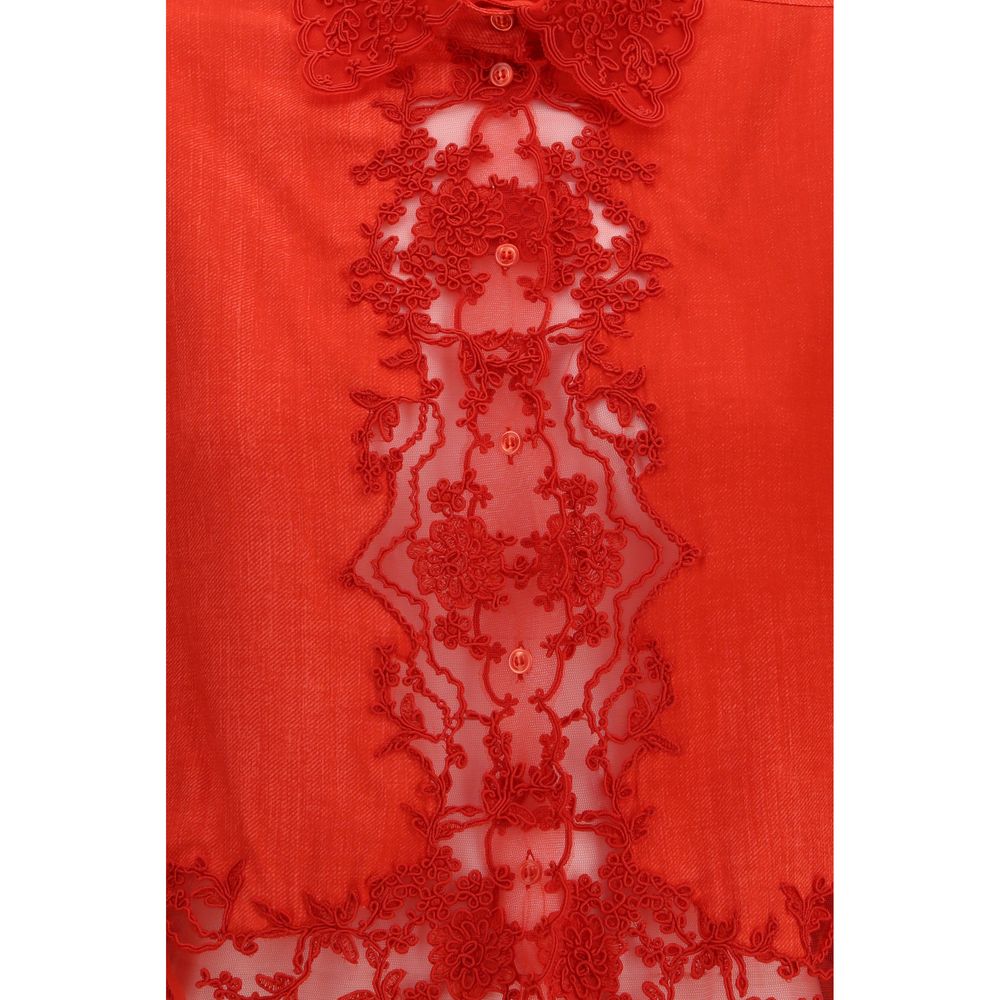 Ermanno Scervino Multicolor Cotton Blouse