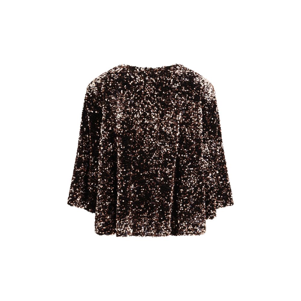 Ella Brown Polyester Blouse