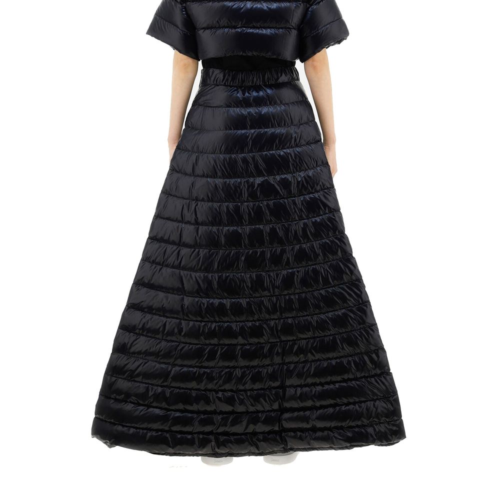 Herno Black Polyamide Long Skirt