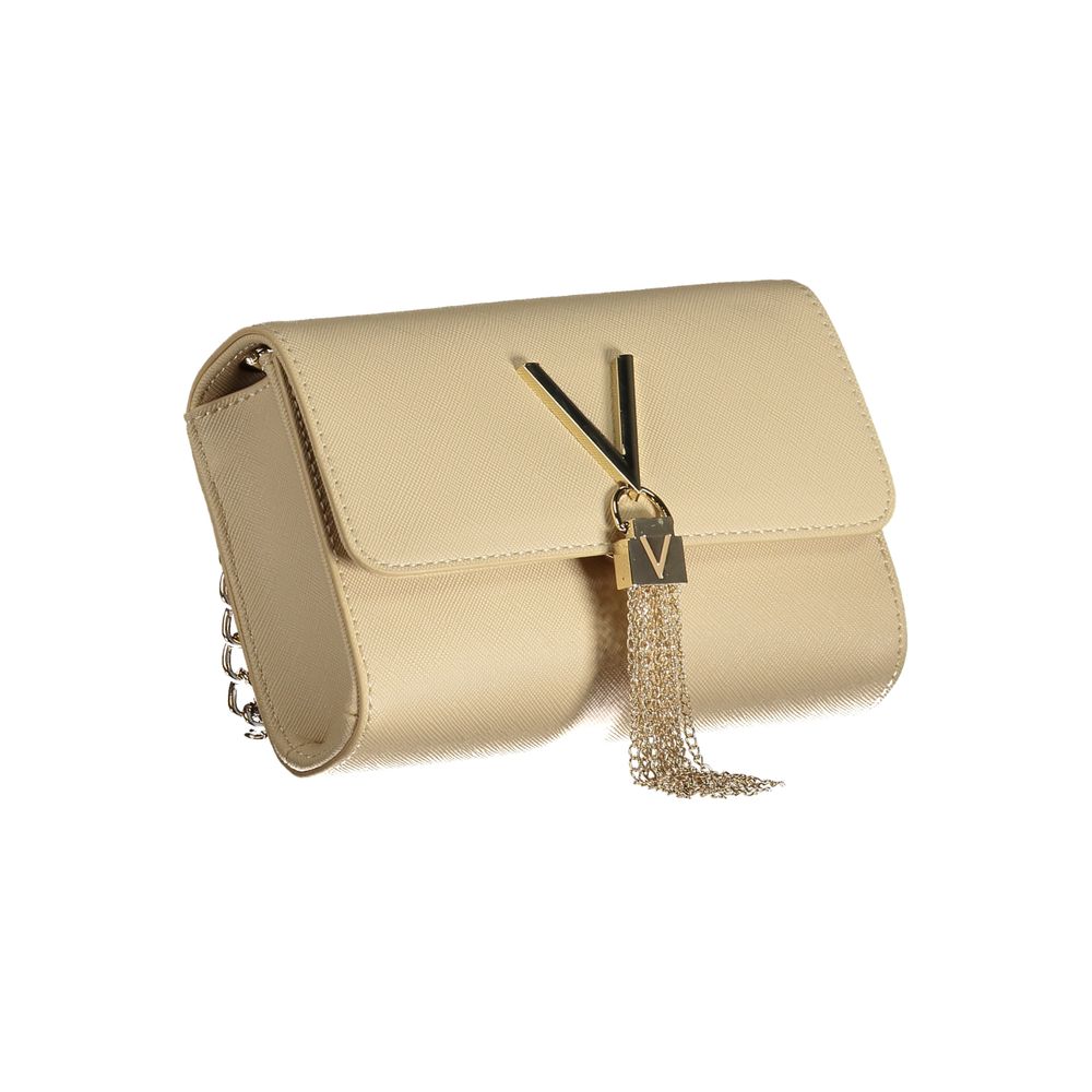 Mario Valentino Beige Polyurethane Women Shoulder Bag