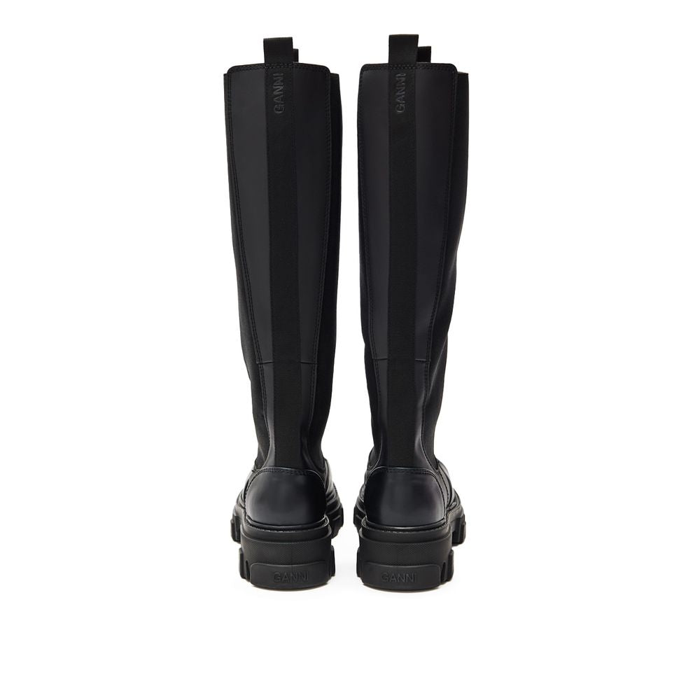 أحذية تشيلسي من الجلد الأسود من غاني