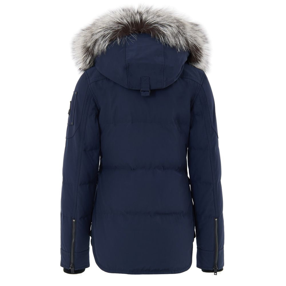 Moose Knuckles Blue Cotton Parka