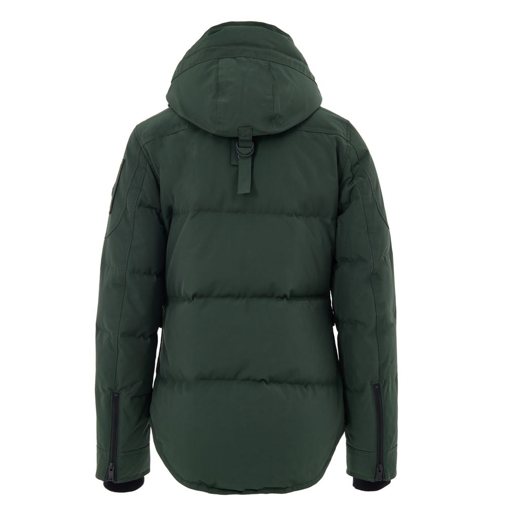 Moose Knuckles Green Nylon Coat