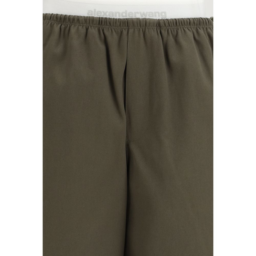 بنطلون قطني ثنائي اللون من ألكسندر وانغ