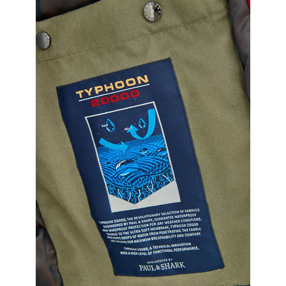 معطف بول آند شارك الأخضر المصنوع من البوليستر