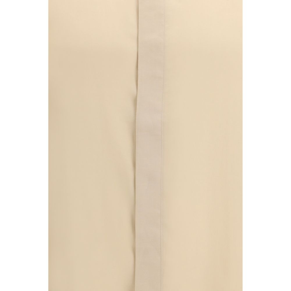 Lardini Beige Tencel Dress Shirt