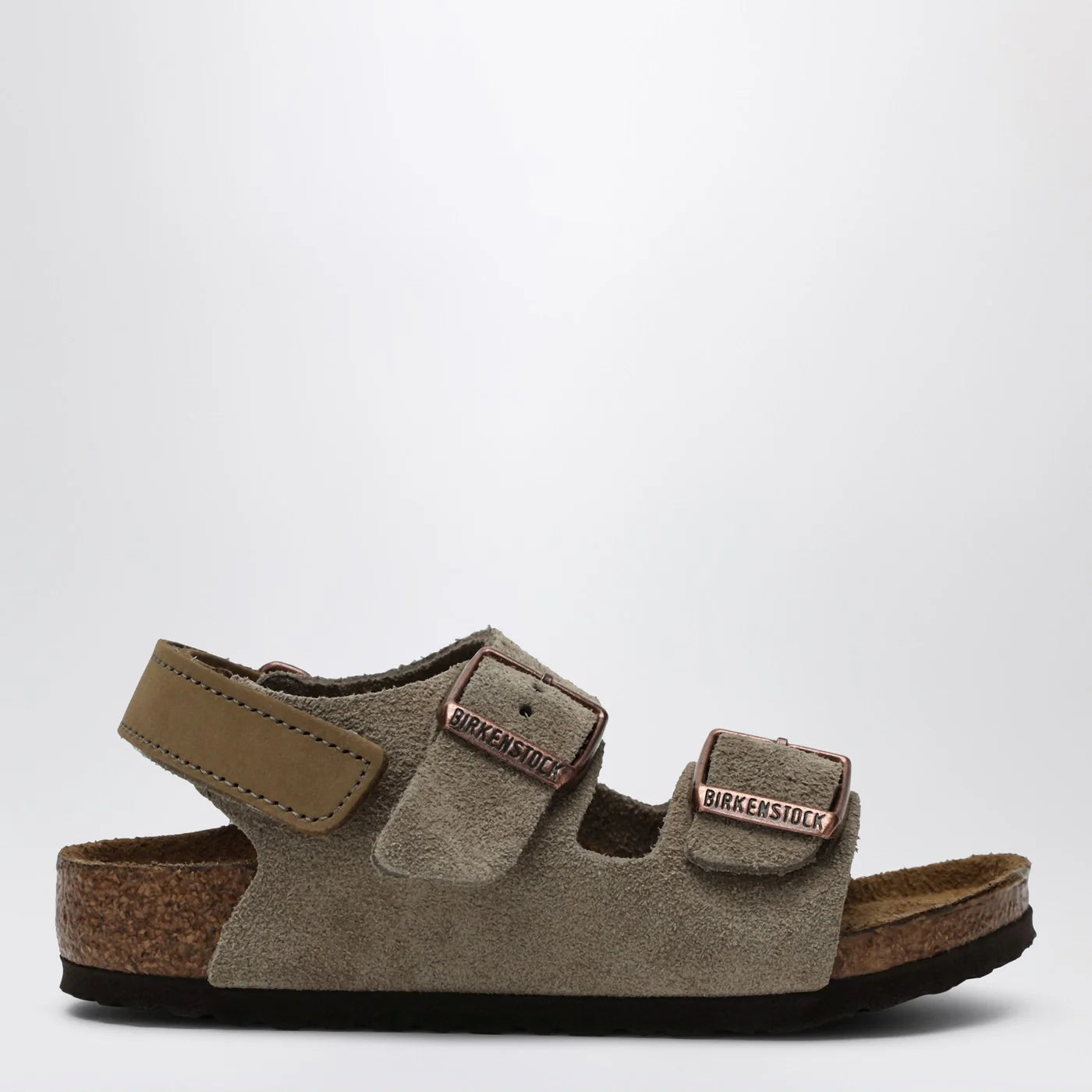 Birkenstock Milano taupe suede sandal