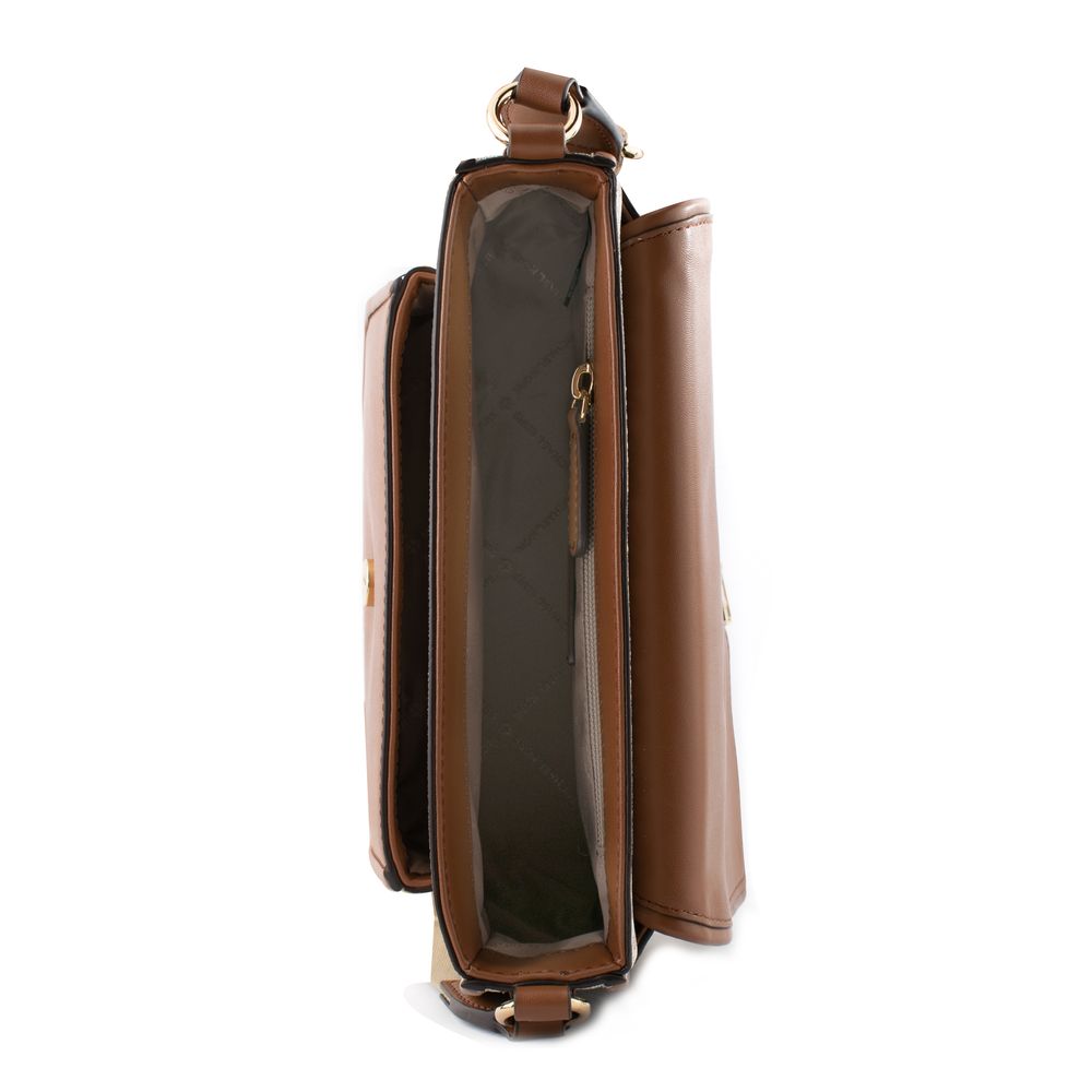 Michael Kors Beige Canvas Crossbody Bag - Luxe Marca