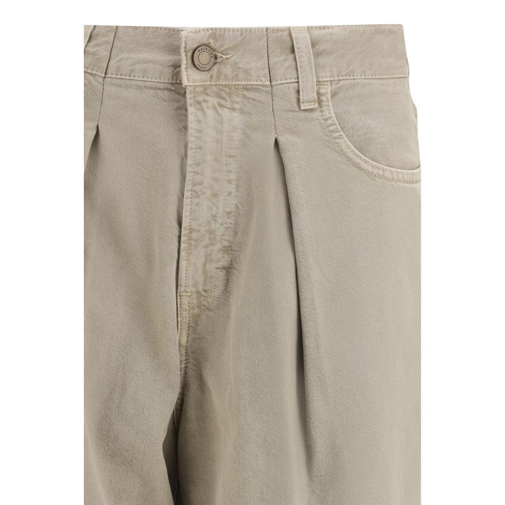 Haikure Beige Cotton Jeans Denim - Luxe Marca