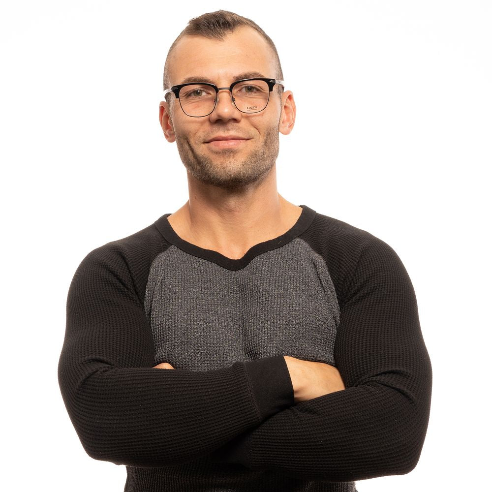 نظارات لوزا السوداء المعدنية والبلاستيكية (إطارات)